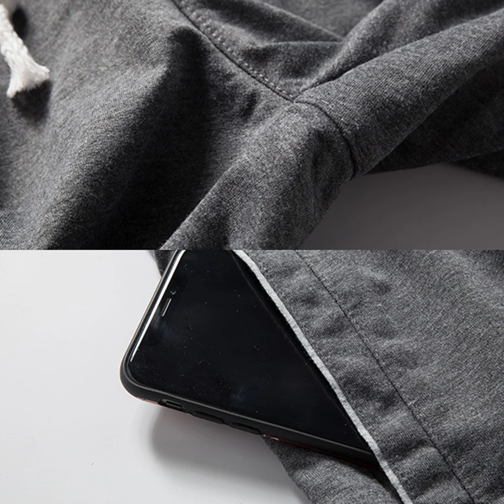 

2020 Summer Men's Fashion Sports Jogging Men Plus Size Solid Color Drawstring Shorts Fitness Fifth Pants for men