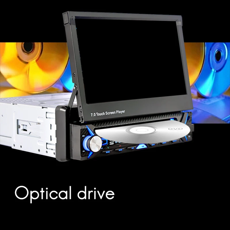 

Steering Wheel Control Car Radio MP5 Player FM USB TF 1 Din Remote Control 12V Stereo 7 Inch Car Radio Aux Press Screen