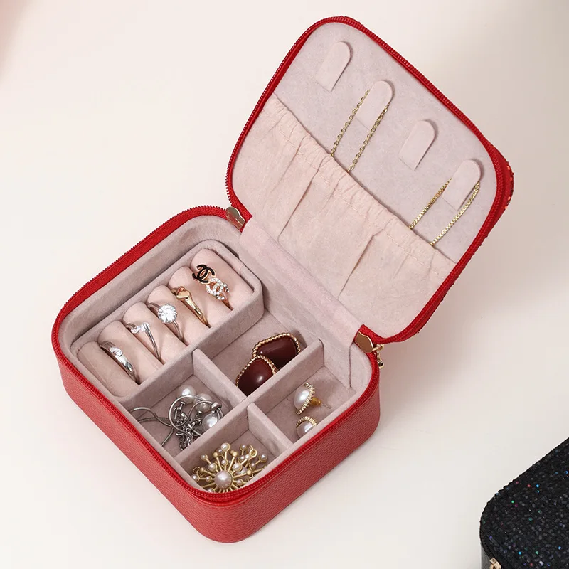 New Jewelry Packaging Box/jewelry Packaging Ring Display/jewelry Storage Box Wholesale and Retail High Grade Leather