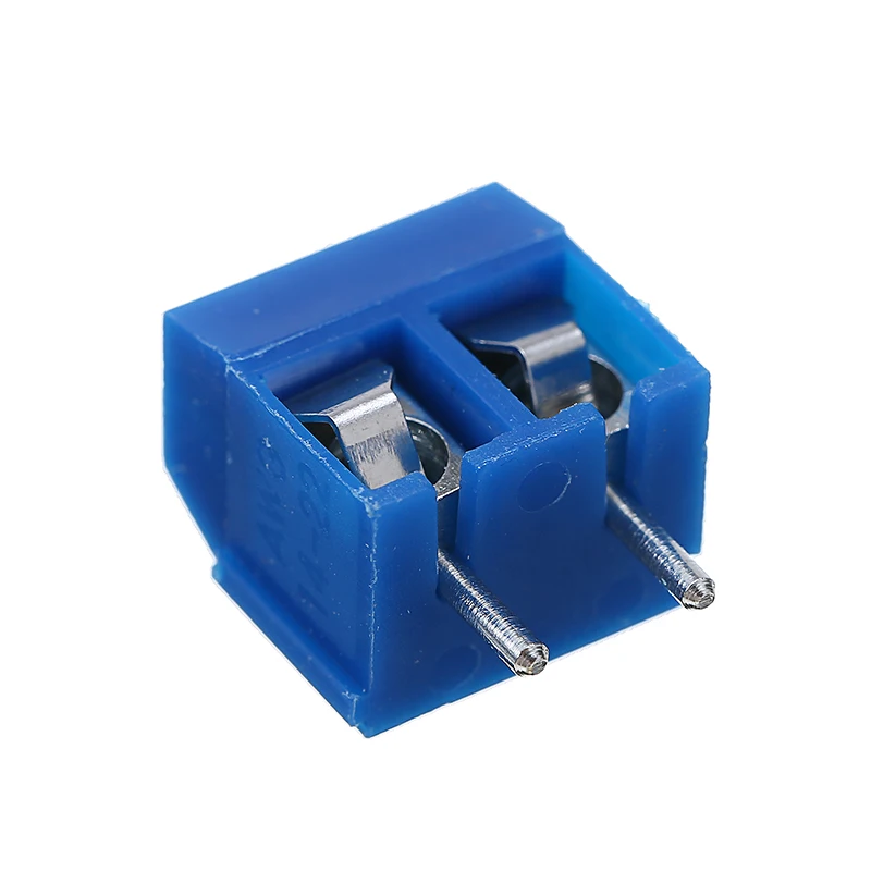 40 шт. синий 2 контактный Клеммная колодка PCB Разъем 5 08 мм Шаг панель