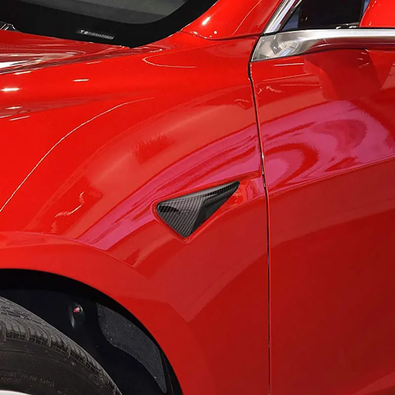 Для Tesla модель 3 X S боковая камера из углеродного волокна защитная крышка 2 шт