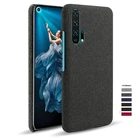 Тканевый текстурный чехол для телефона Huawei honor x10 9X 10 20i lite 10i 30 pro, тканевый нескользящий Тонкий чехол-накладка, чехол для honor 30 pro