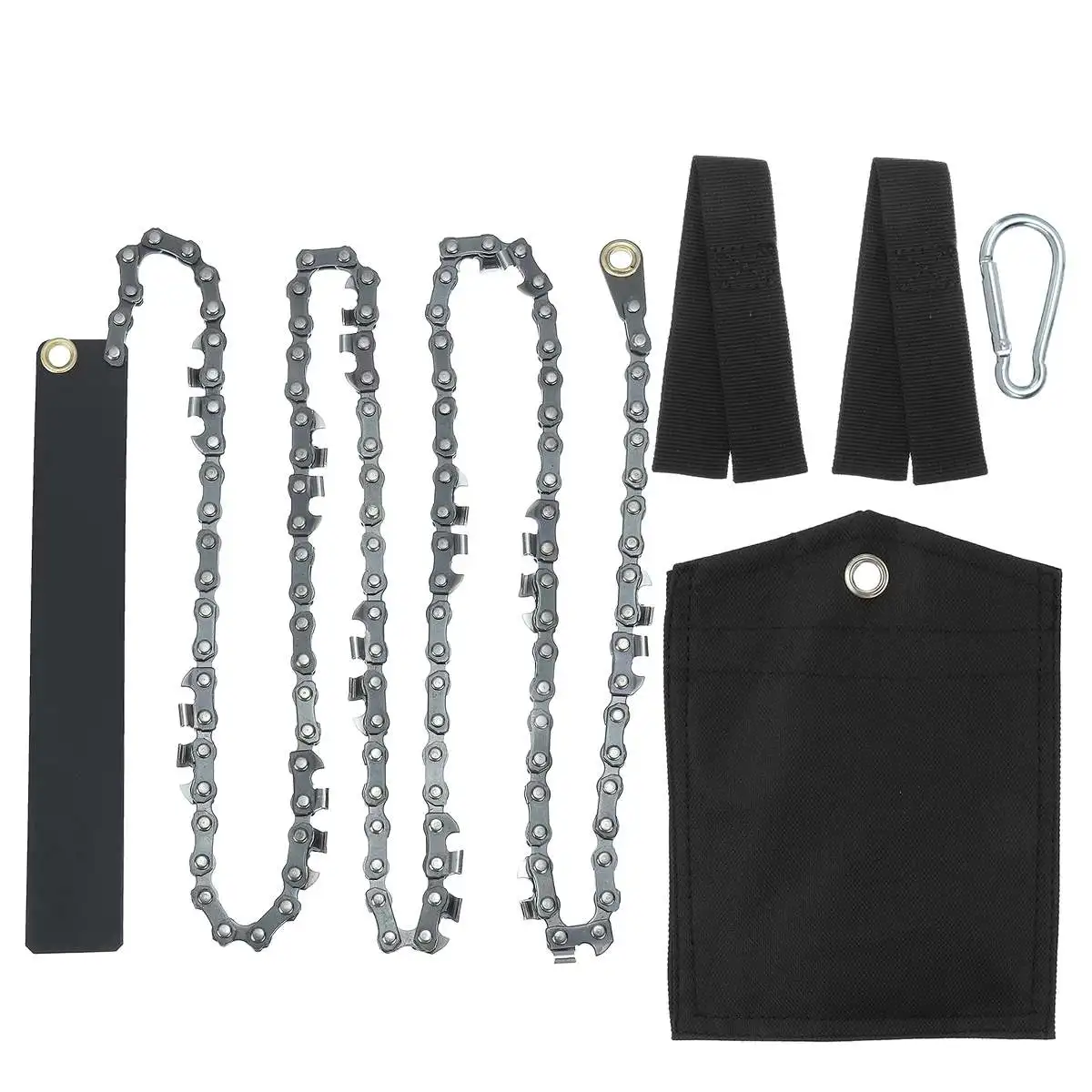 

Portable Handheld Chain Saw Emergency Chainsaw with Bag Outdoor Camping Hiking Handsaw Wood Cutting Tool 22 Blades 48 Inch