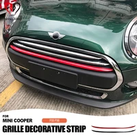 ABS Car Styling For BMW Mini Cooper S F55 F56 F57 Car Front Intake Grille Decorative Strip Cover Sticker Car Accessories 1PCS 1