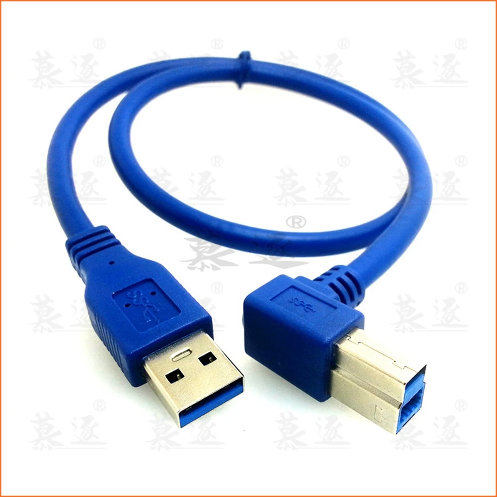 Высокоскоростной кабель для принтера USB 3 0 A папа левый угол 90 градусов B AM/BM 6 м 1 8