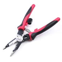 9 inch multifunctional six in one electrician wire stripper manual electric cable crimping cutting pliers