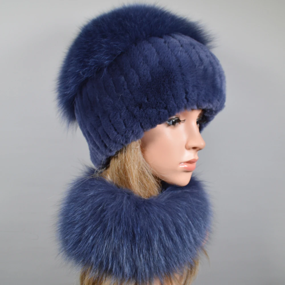 2021 Лидер продаж зимние модные женские туфли настоящий шарф из меха кролика рекс