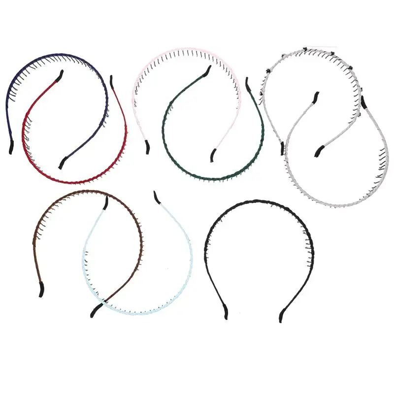 

8Pcs Teeth Comb Headband Hairband Nonslip Headbands Fashion Hair Accessories