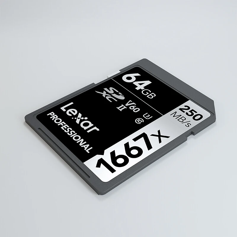 Lexar Профессиональный 1667x SDXC UHS II sd карты объемом 64 Гб 128 256 250 МБ/с. Мощный высокой