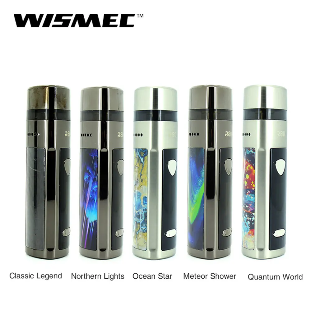 Оригинальный набор Wismec R80 80 80 Вт, картридж 4 мл, без аккумулятора 18650 Ом/Ом, катушка стандарта