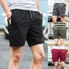 Мужские летние модные повседневные шорты со средней талией, пляжные брюки, повседневные уличные спортивные шорты, Бермуды для мужчин, 2021
