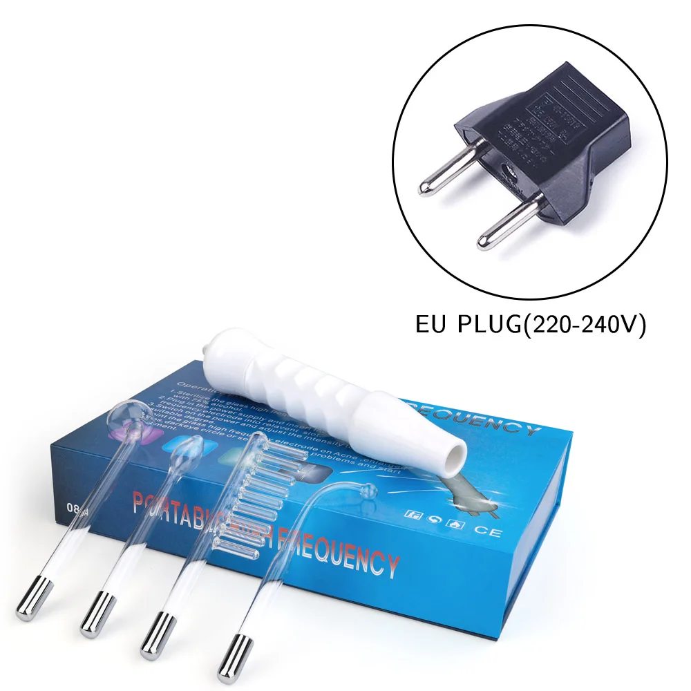 EU plug Высокочастотная ручная машина, высокочастотная подтяжка кожи, средство для удаления акне, пятен, морщин, красота, терапия, пышные глаза, уход за лицом - Цвет: EU plug