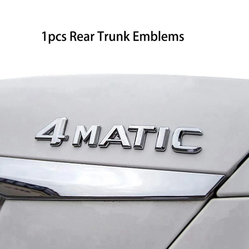 2 предмета 4matic серебро багажник авто дверь Fender Бампер Знак Наклейка эмблемы