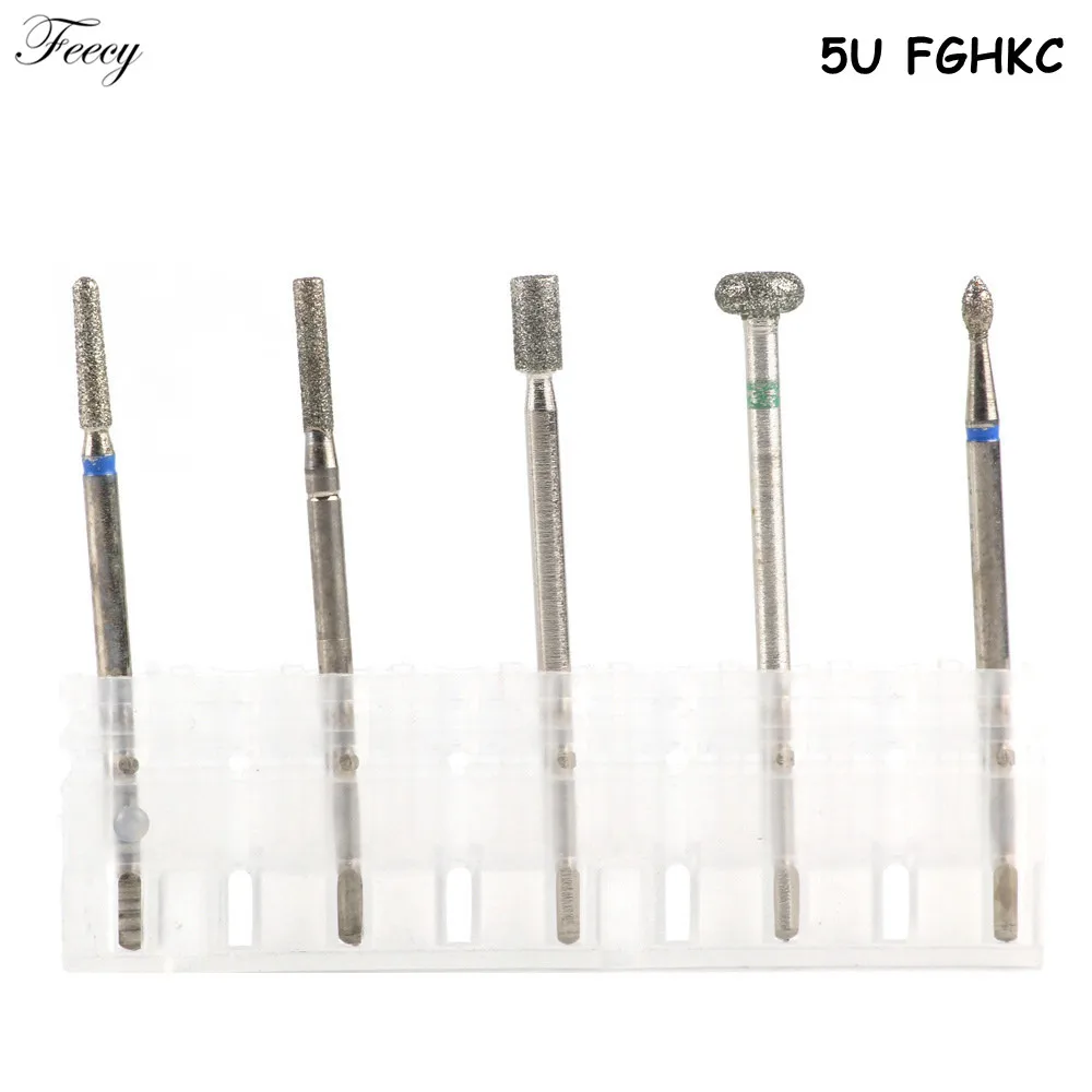 S05-5U-FGHKC Алмазная фреза для маникюра, электрическая вращающаяся фреза для ногтей, фрезы для маникюра, фрезы для ногтей, фрезы для педикюра, кутикулы - Цвет: S05-5U-FGHKC