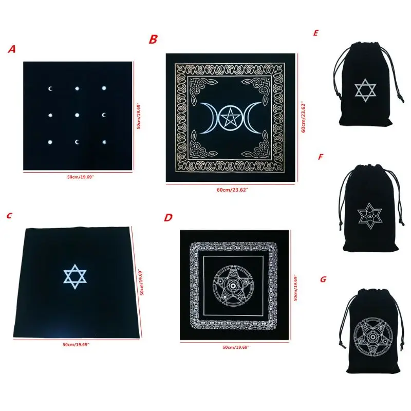 Бесплатная доставка алтарь Таро ткань Pentacle Tarot скатерть для игры настольная игра