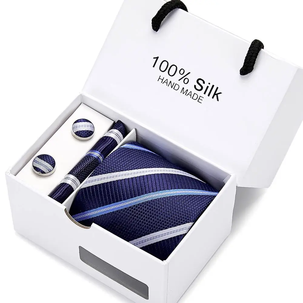 Новый Стиль Подарочная коробка мужской набор галстуков Экстра длинный размер 145