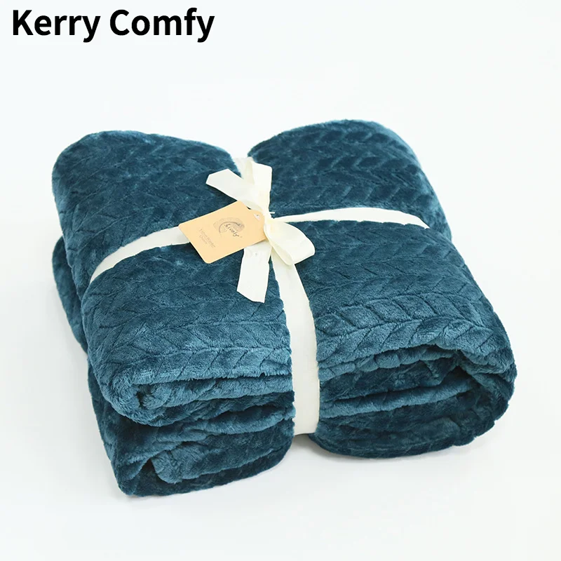 安い ジャカードフリースブランケット,家庭用のふわふわのフリースカバー,子供用の大きな厚いフリースソファ,ピンクの色200x230cm