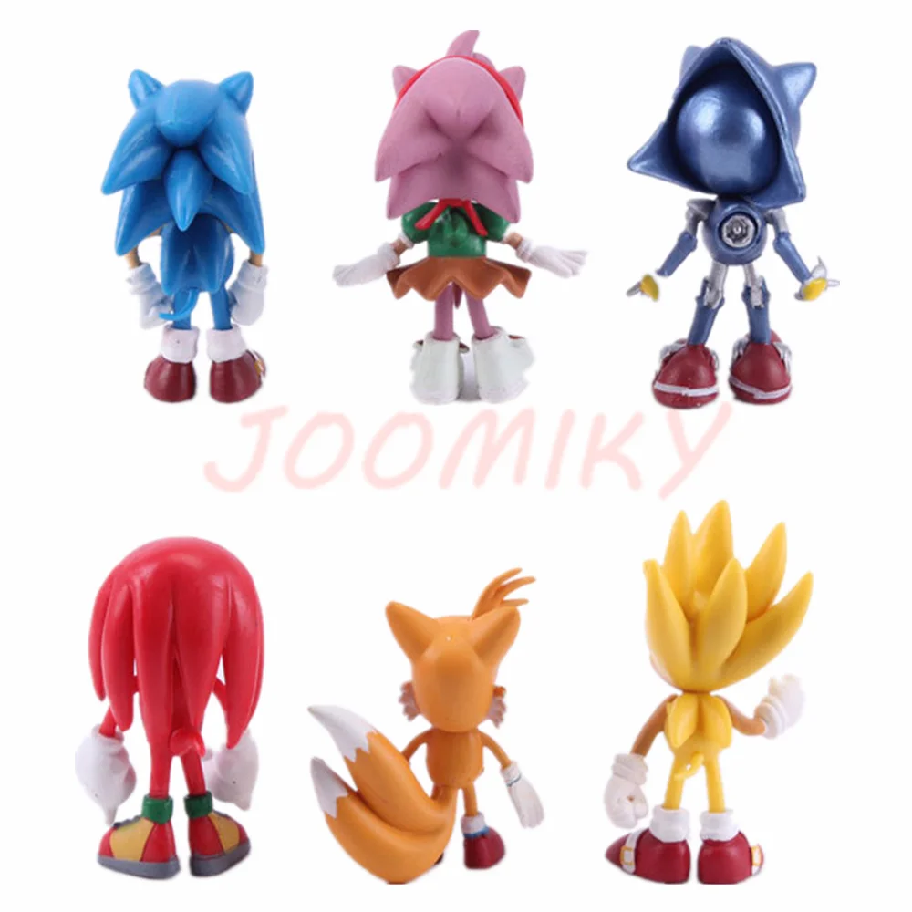 Игрушки для детей игрушки 7 см ПВХ Соник ежик тень хвосты|Игровые фигурки и