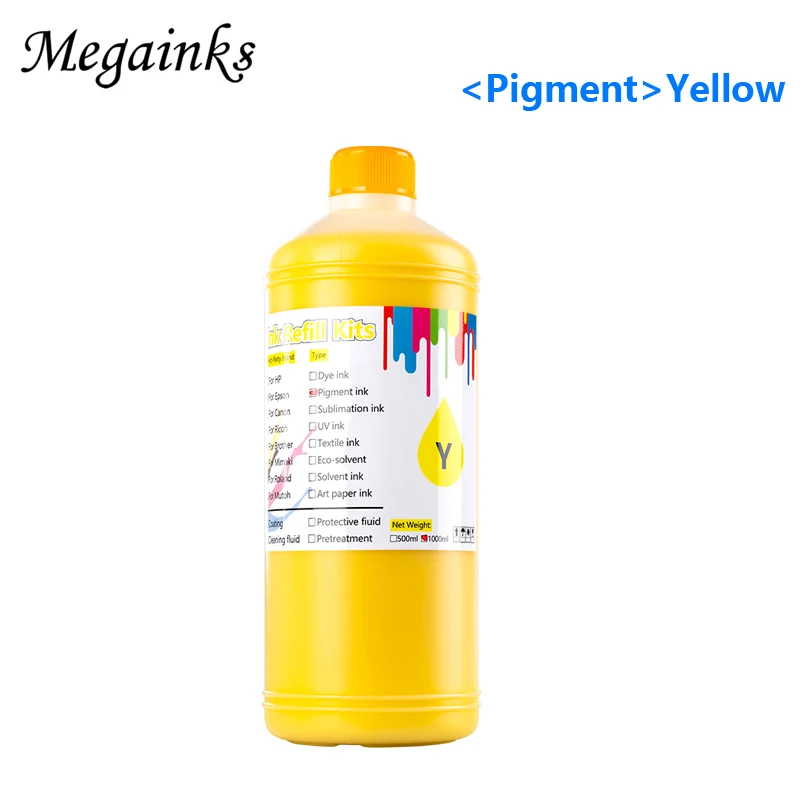 Пигментные чернила 1000 мл для Epson T3270 T5270 T7270 3800 3880 4000 4880 4900 4450 7600 7710 7890 7800 7880 7900 9800 9880