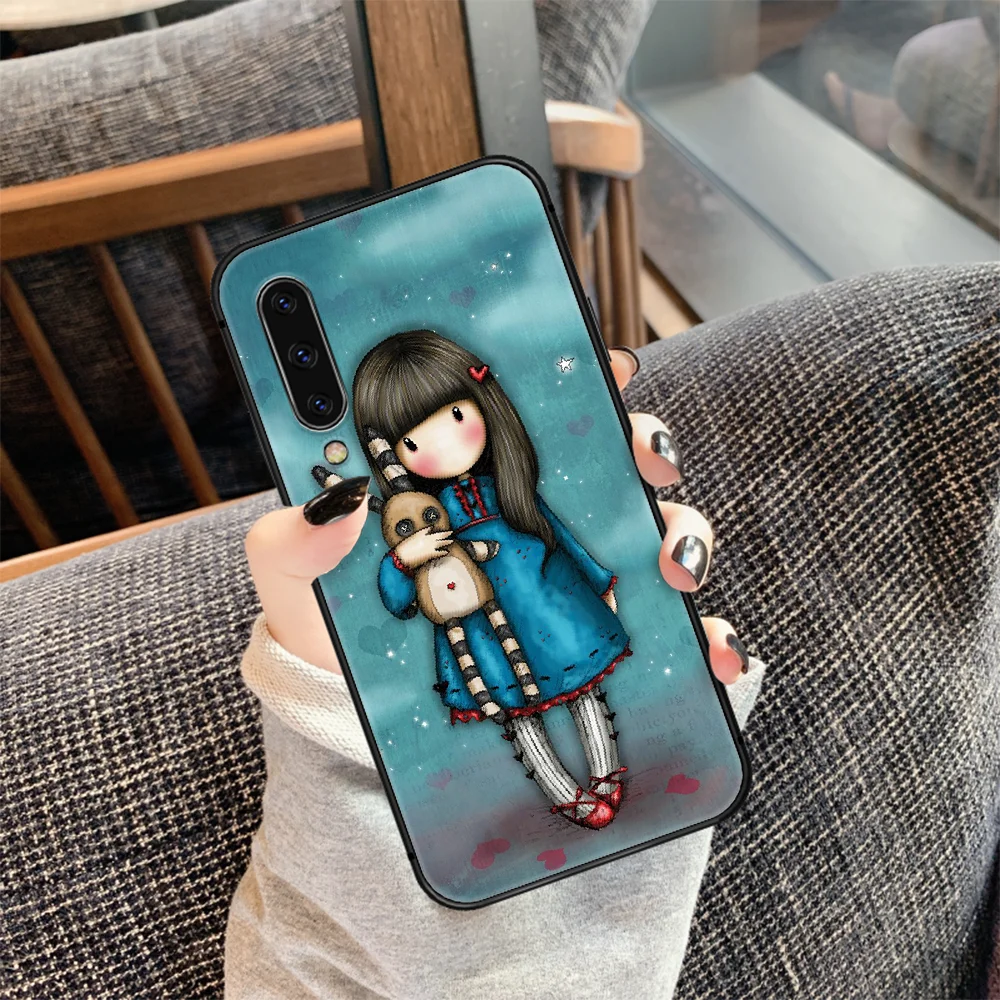 

Cartoon Lovely Santoro Gorjuss Phone Case Cover For Samsung Galaxy A10 A11 A20 E A21 A30 A40 A41 A50 A51 A70 A71 A81 S black