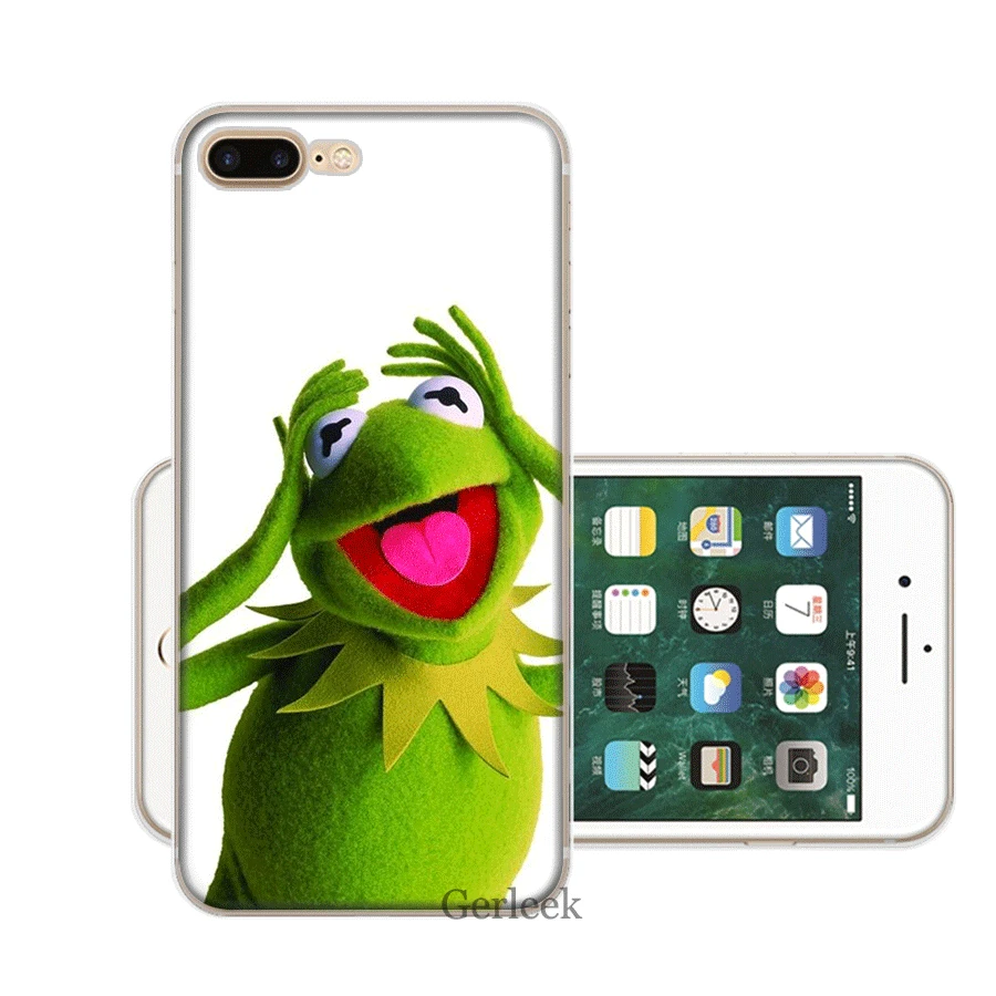 Чехол для мобильного телефона iPhone 11 Pro XR X XS Max 6 6S 7 8 Plus Cover 5 5S SE лягушонок Кермит