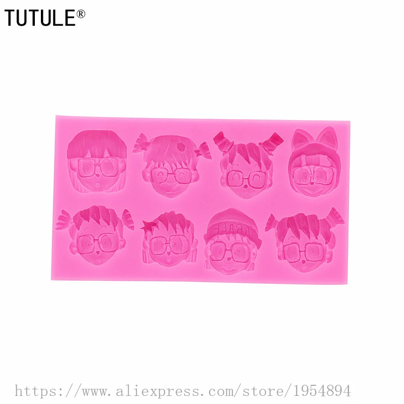 Симпатичная форма с изображением маленькой девочки парафиновая фотоформа для