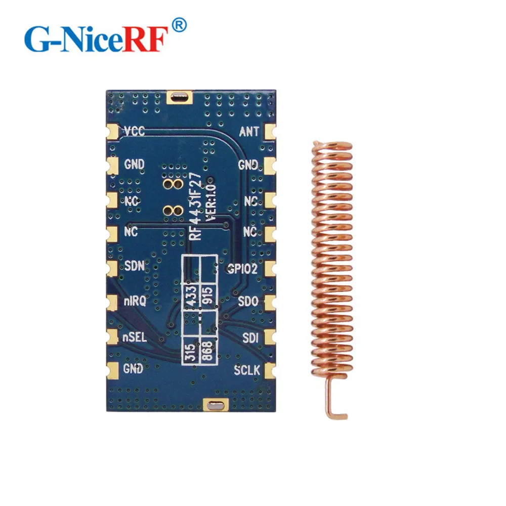 10 шт. модули TX/RX с радиочастотным чипом дальность действия 3 км 500 МВт RF4432F27