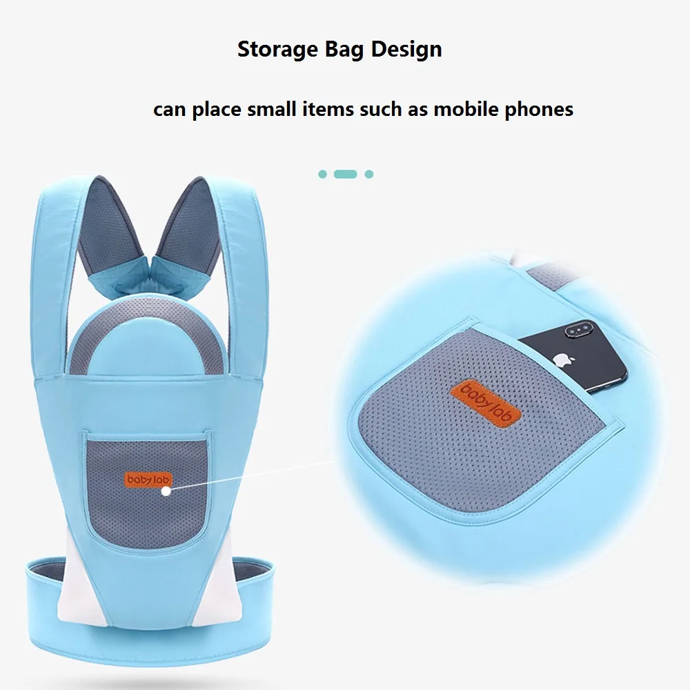 Ergonomic Newborn Baby Carrier Backpack Infant Kids Hipseat Sling Front Facing Kangaroo Lightweight Wrap for Travel | Мать и ребенок
