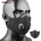 Полумаска WOSAWE для мотоцикла с фильтром из активированного угля, водитель, байкер защита для лица, защита от загрязнений