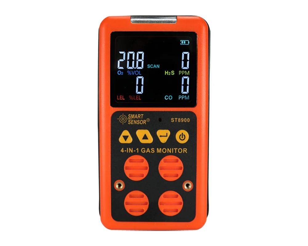 Цифровой многофункциональный детектор газа 4 в 1 O2 H2S CO LEL анализатор газа кислородный сероводород окись углерода горючий газоанализатор