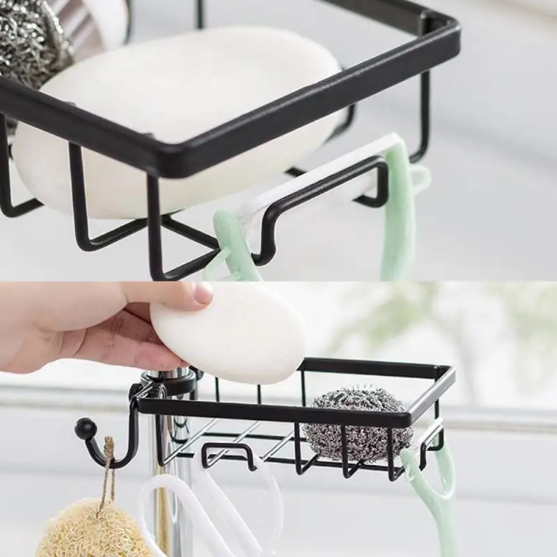 Стойка для кранов кухонной раковины полка хранения губки и тряпки подвесная