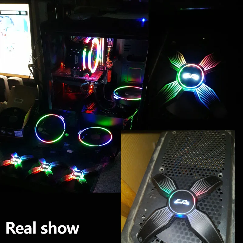 Вентилятор darkFlash Бескаркасный RGB для корпуса ПК 12 В 4 контакта | Компьютеры и офис
