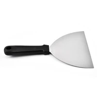 1pc kitchen spatula fried shovel wood handle bbq diy grill scraper pancake flipper stainless steel kitchen tools gadgets