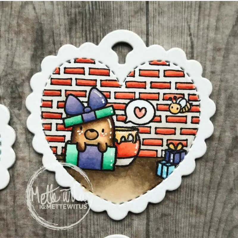 Металлические Вырубные штампы трафарет сердце круг квадратный бант рамка фон