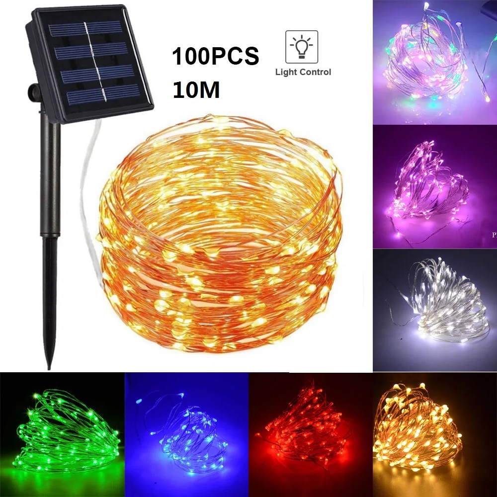 

Holiday Christmas Solar LED String Light Fairy Multi Function Street Garland Familial Wedding Party Decoration Gift Festoon Lamp