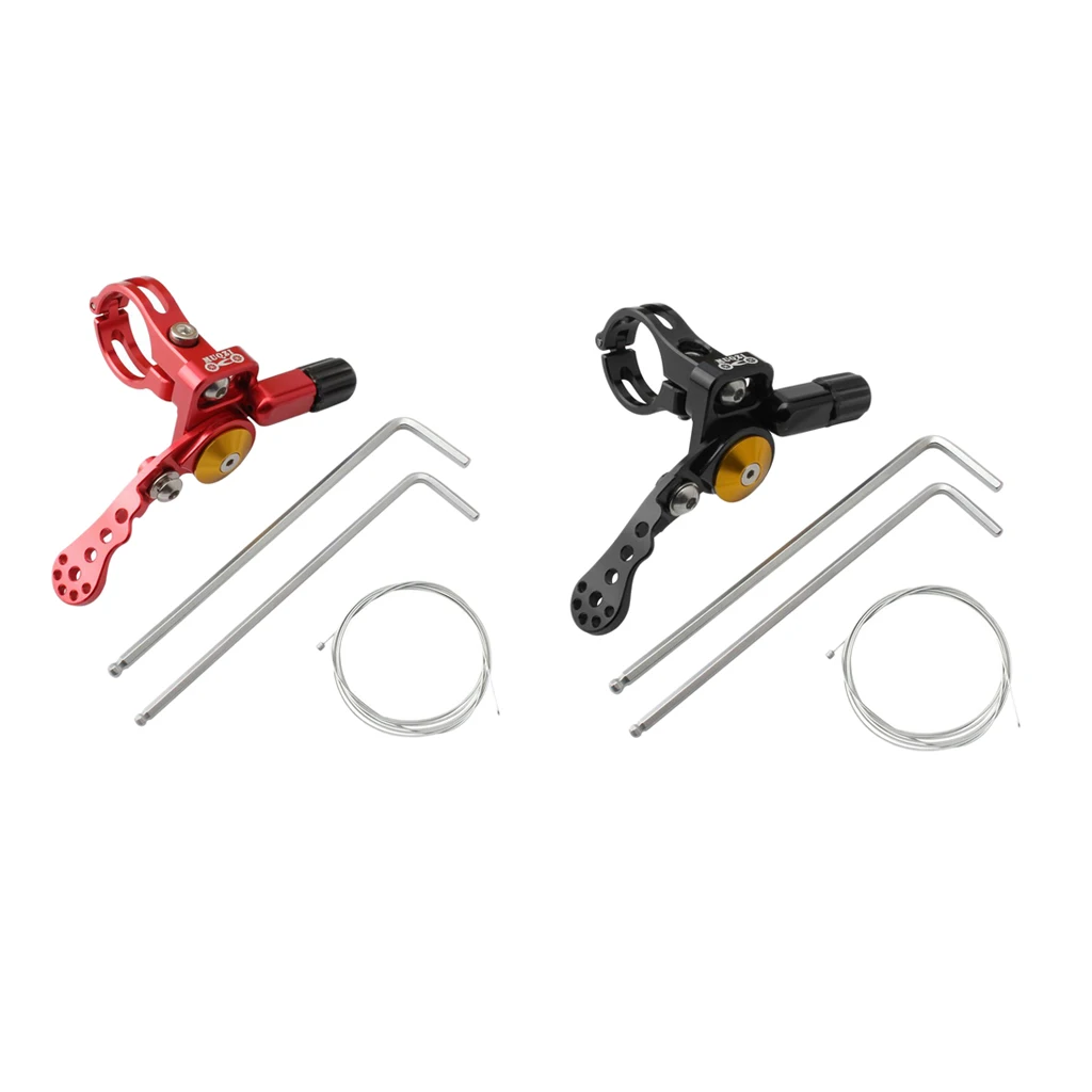 

Bicycle Dropper Remote Lever Aluminum Alloy Hollow Design for 24mm Handlebar
