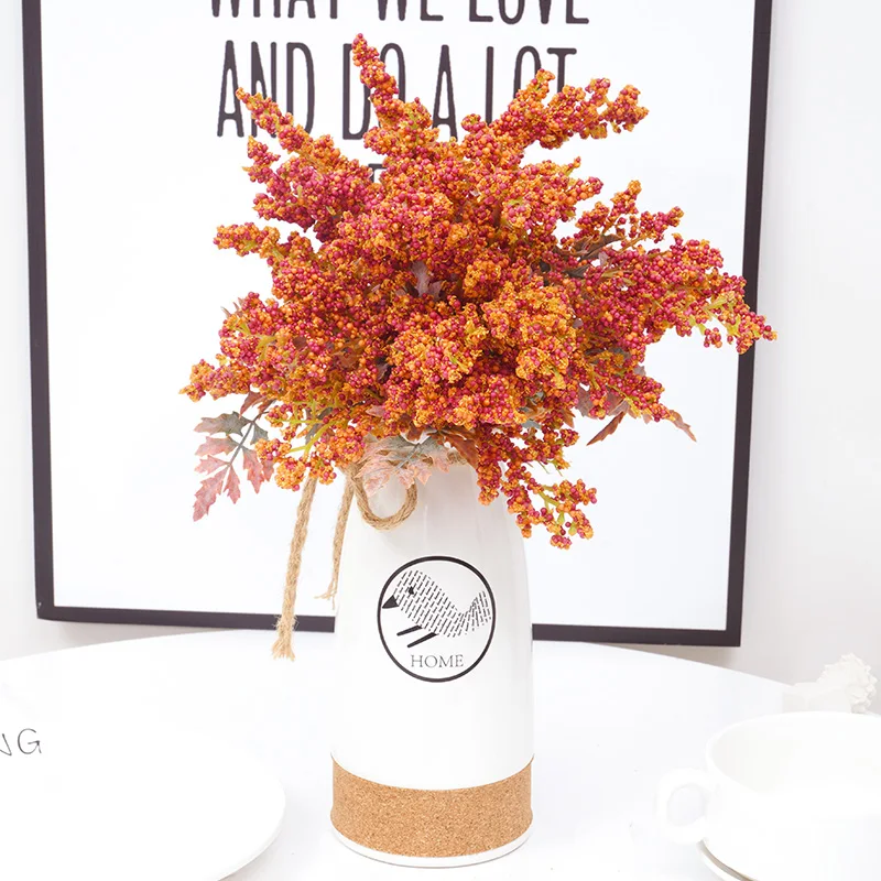 Искусственные цветы лаванды искусственные пшеницы растения букет Рождество