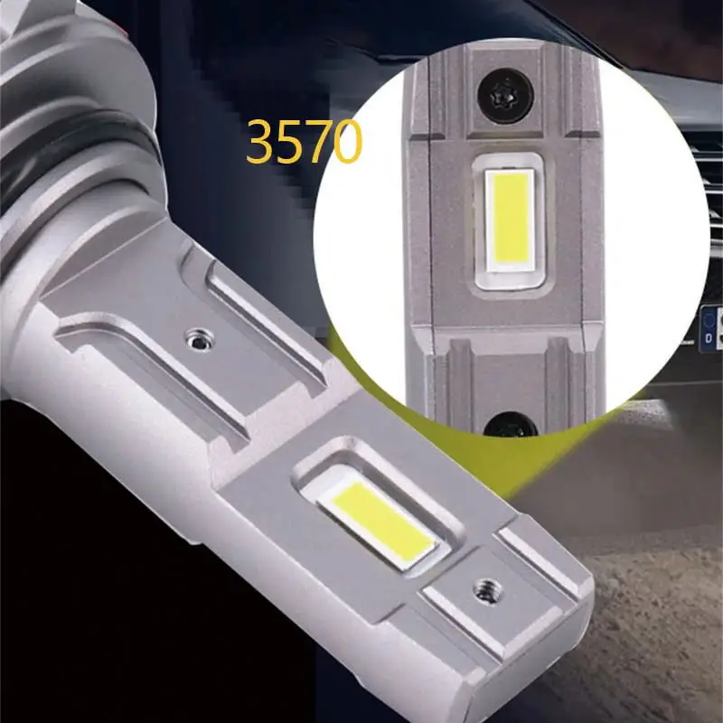 

S5 H8 H11 9006 H4 H7 Fanless Led Fog Light 12V 6000K Led Bulb Mini Size Super Bright Led Headlight Lamp 2PCS