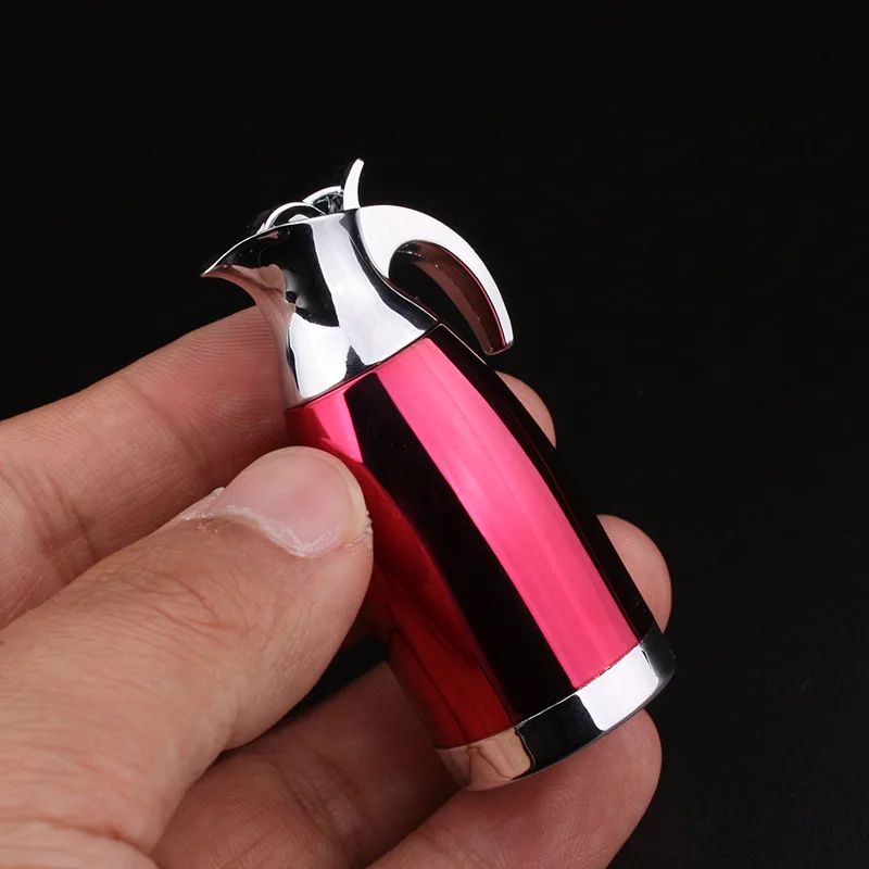 Чайник с открытым огнем странная Новинка крутая Зажигалка для сигарет ночной