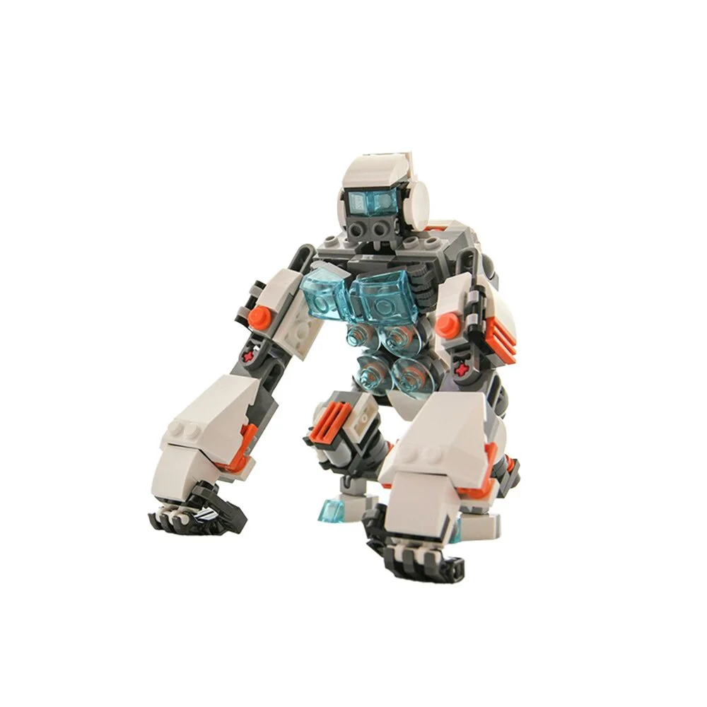 

MOC Monkey Mech Children Transformation Robot Kit Toys Models Model Deformed Car Animal White OrangutanToy for Boy Gift