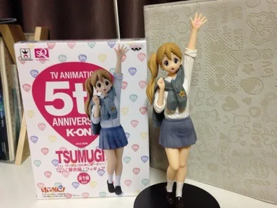Аниме 18 см kotoбуки Tsumugi в K-on! 5-й юбилей ПВХ Фигурки игрушки коллекционные модели