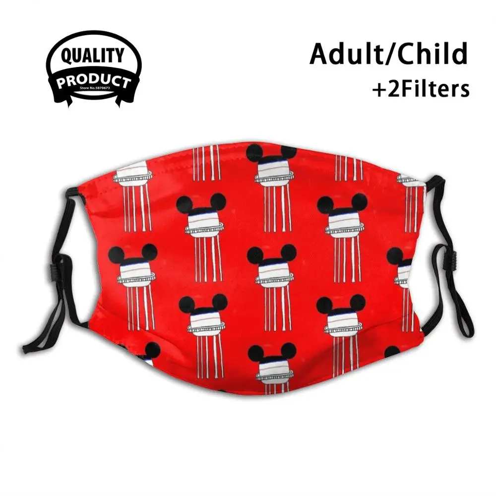 

Mouse Water Tower Studio Reusable Mouth Mask Filter Cool Kawaii Funny Custom Design Masks Earful Tower Earful Tower Mgm Studios