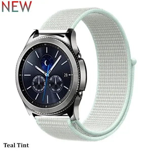 teal tint 30 Gear s3 Frontier ремешок для samsung Galaxy watch 46 мм активный 2 42 мм amazfit ремешок Bip 20 мм 22 мм ремешок для часов huawei watch gt ремешок - Цвет ремешка: teal tint 30