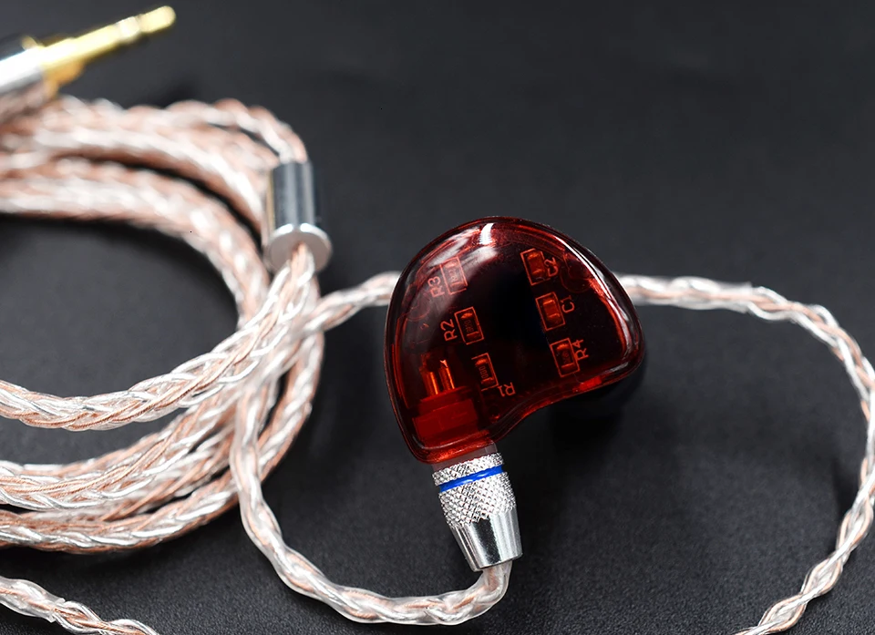 Плотным верхним ворсом KZ 3,5 мм 2Pin/интерфейсом MMCX отсоединяется 8 ядро Медь серебро смешанные кабель Применение для SE846 плотным верхним ворсом KZ ZS4/ZS5/ZS6/ZSA/ED16 ZSN/ZST/ES4/ZS10/AS10/BA10