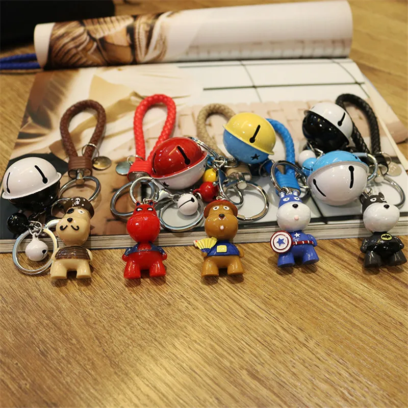 Cartoon Cute Keychain Creative Hero Character Pet Car Key Chain Student Gift Generation Hairbag Pendant Boyfriend Gifts | Украшения и