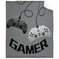 shuhoo gamepad gamer throw blanket super soft warm cozy fuzzy plush for couch sofa bed gifts travel twin queen xsmall40x30inche