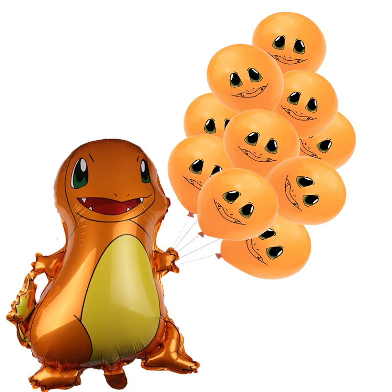 Новые воздушные шары Пикачу pokemon go, праздничные вечерние шары с днем рождения, праздничные украшения для детей, подарок для мальчиков, Мультяшные игрушки