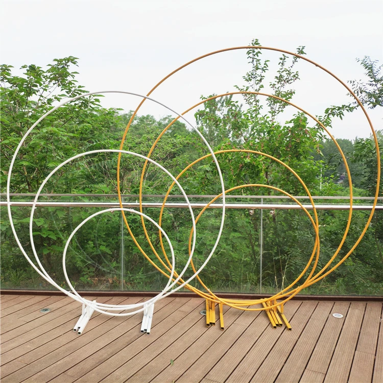 

Metal Circle Wedding Mariage Arch Round Balloon Background Arch Flower Round Frame Stand Birthday Party Baby Shower Decoration