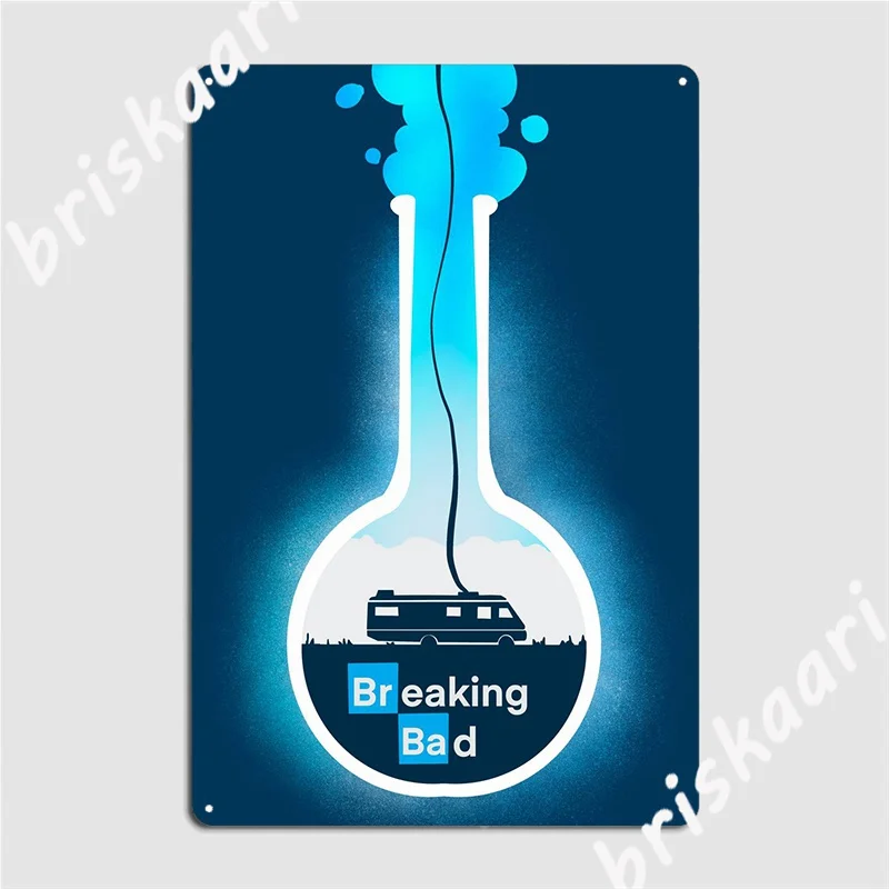 

Металлический плакат с надписью «Breaking Bads»