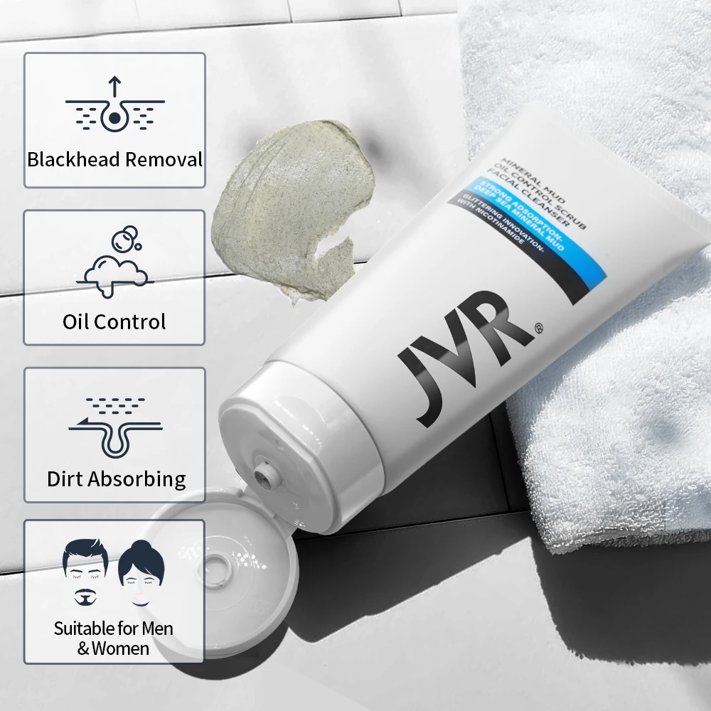 Face Skin Care 120g Blackhead Mask+120g Mineral Mud Facial Cleanser Remover Deep Cleansing Oil Control Sets | Красота и здоровье